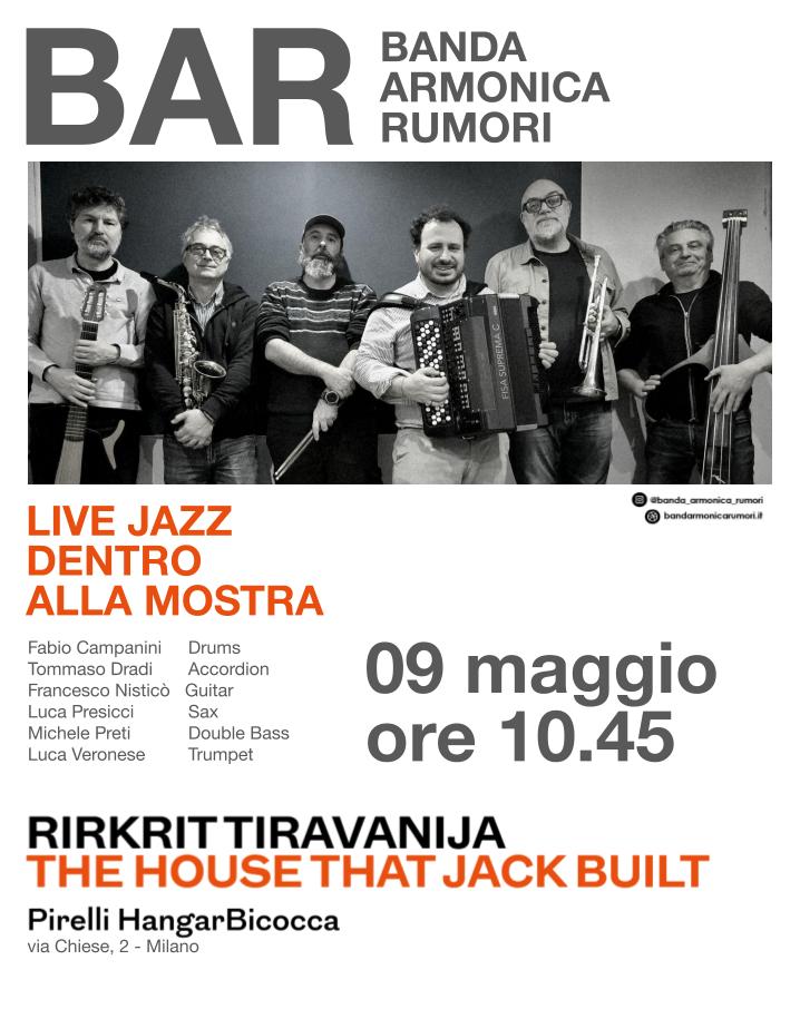 Rirkrit Tiravanija - The house that jack built - mostra concerto all'Hangar Bicocca